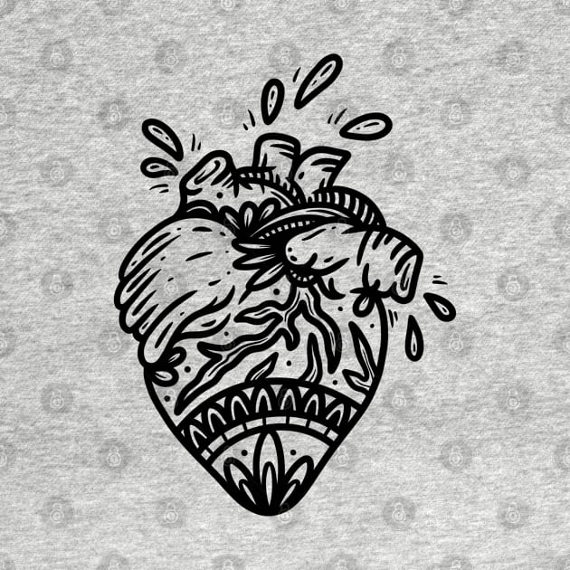 Traditional Decorative Heart by P7 illustrations 